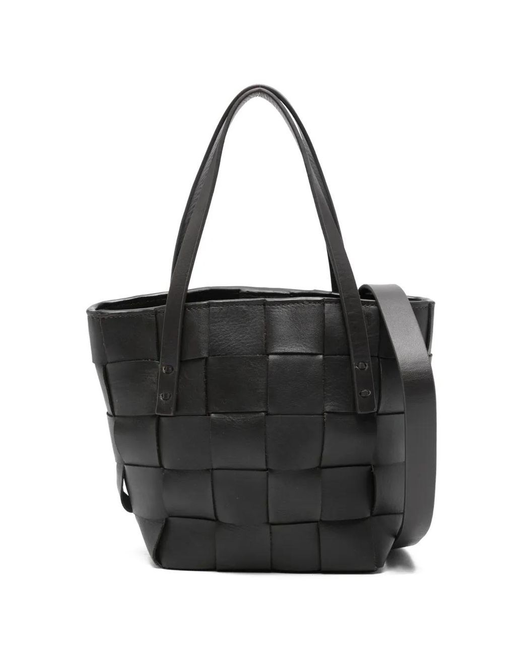 P.A.R.O.S.H. Black Sac Cabas En Cuir