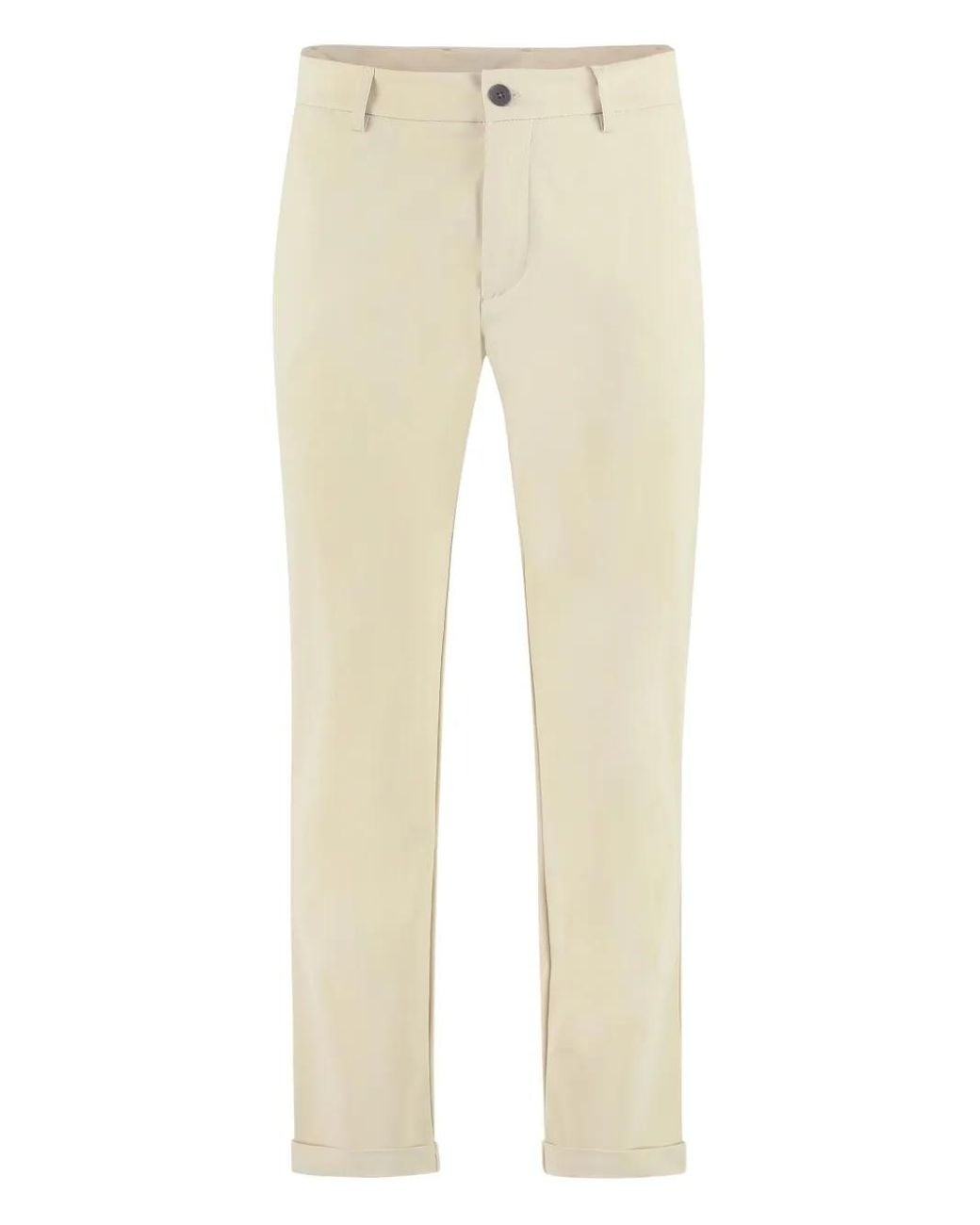THE (Alphabet) Natural Tailored Cuffed Trousers for men
