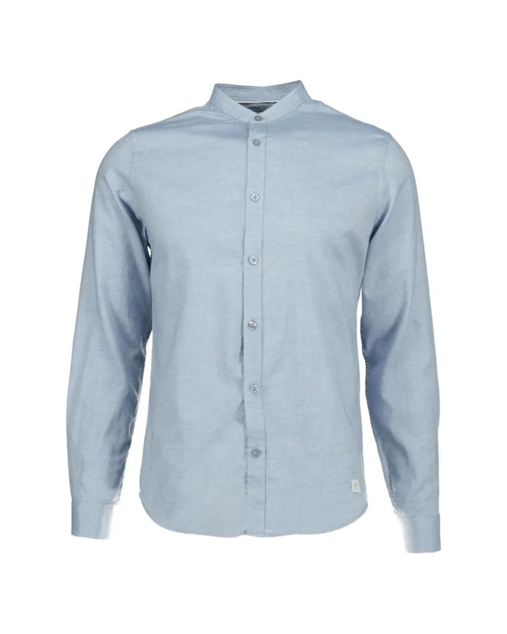 NOWADAYS Blue Chemise Nos036 En Tissu Oxford Chiné for men