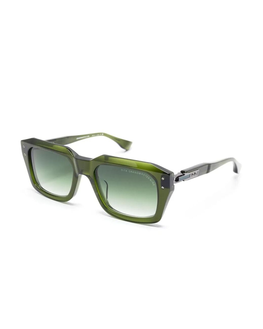 Dita Eyewear Green Grandmaster-Nine Square-Frame Sunglasses
