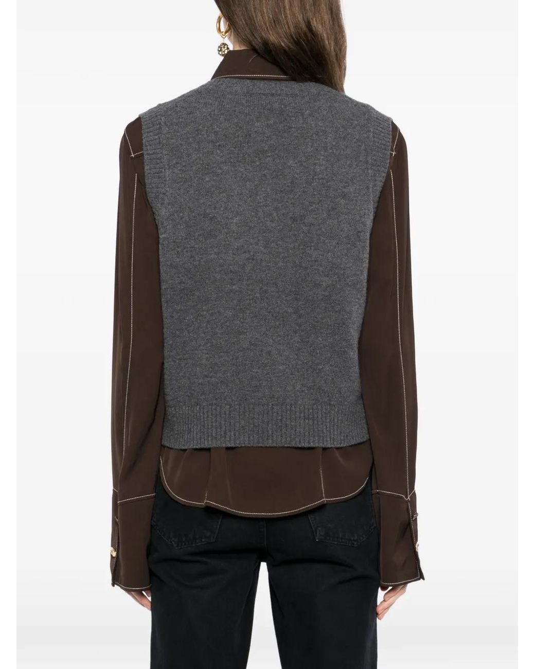 Farm Rio Black Banana Da Terra Knit Vest