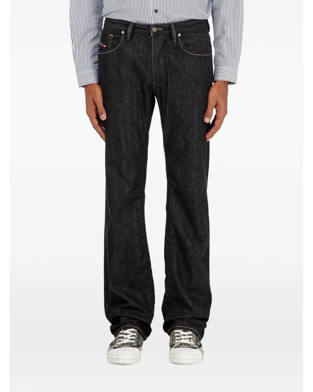 DIESEL Black Regular-Jeans Low-Waist 1985 Larkee for men
