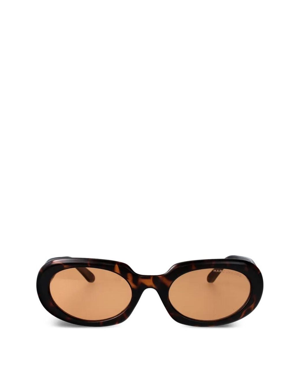 Marc Jacobs Brown The Oval Sunglasses