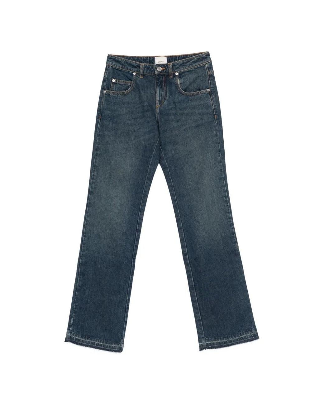 Isabel Marant Blue Denala Cotton Pants