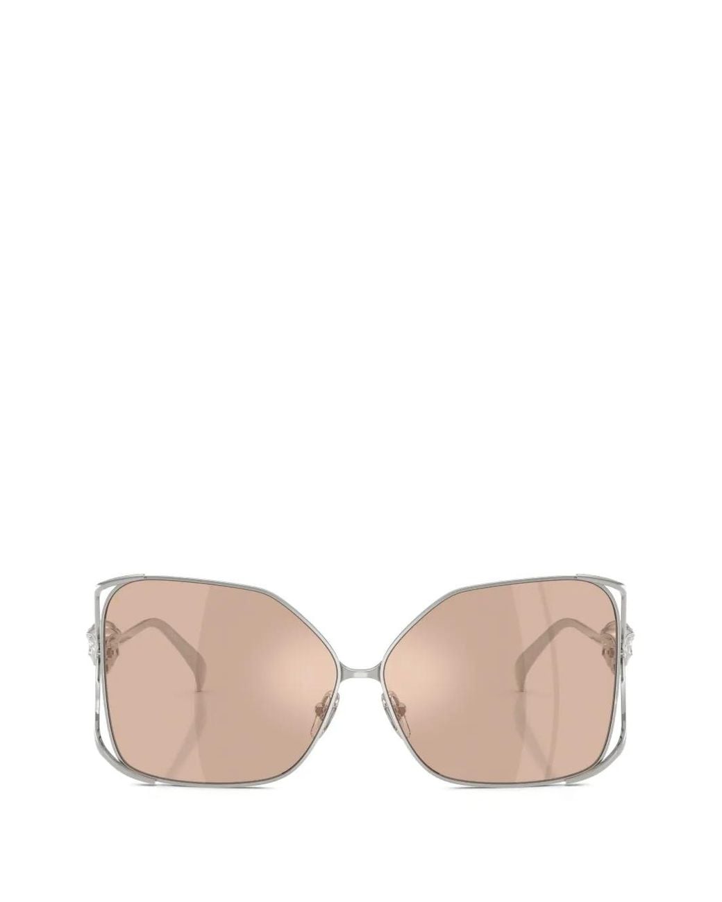 Versace Pink Geometric Logo Sunglasses