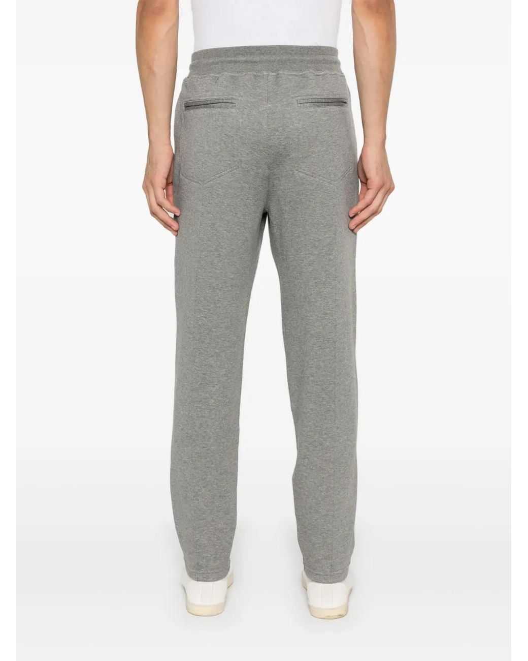 Brunello Cucinelli Gray Drawstring Sweat Pants for men