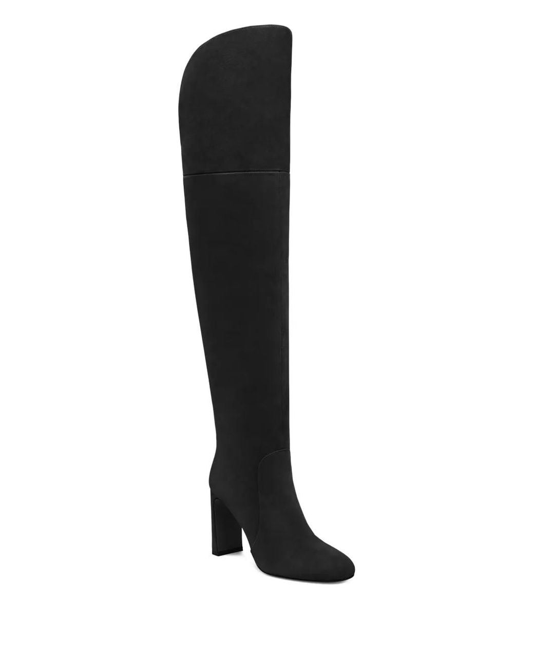 Stuart Weitzman Black Babette Block-Heel Boots