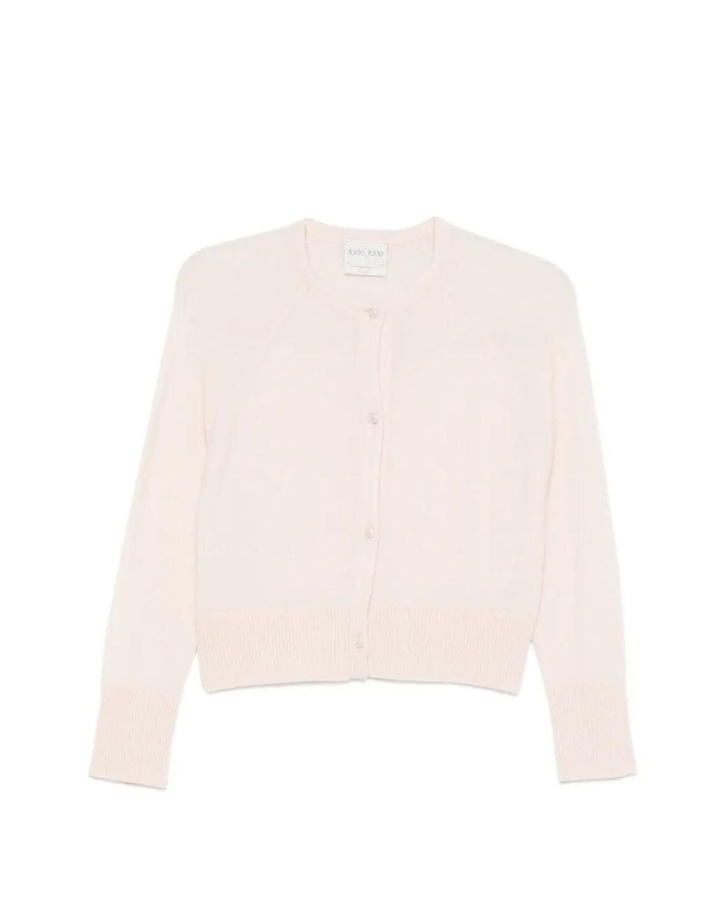 Forte_forte White Buttoned Cardigan