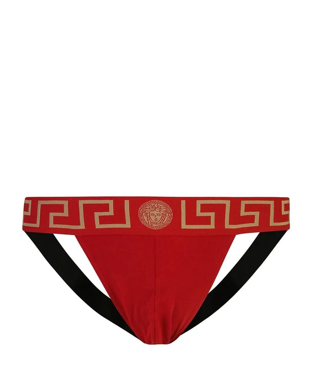 Versace Jockstrap Aus Baumwolljersey in Red für Herren