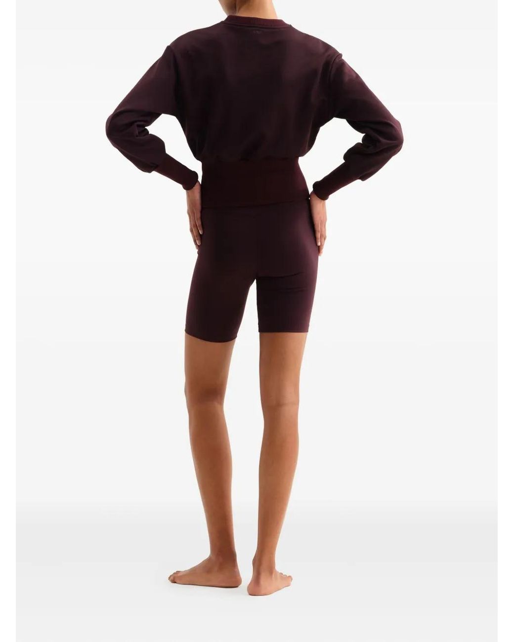Eres Brown Isadora Cropped Sweatshirt
