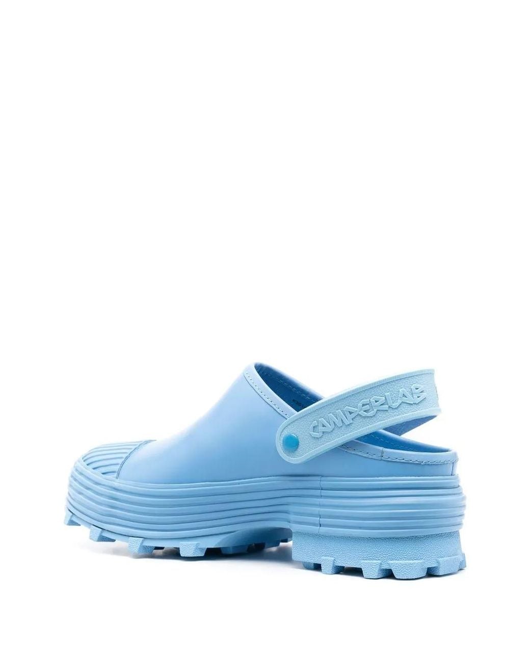 CAMPERLAB Blue Logo-Strap Chunky Mules