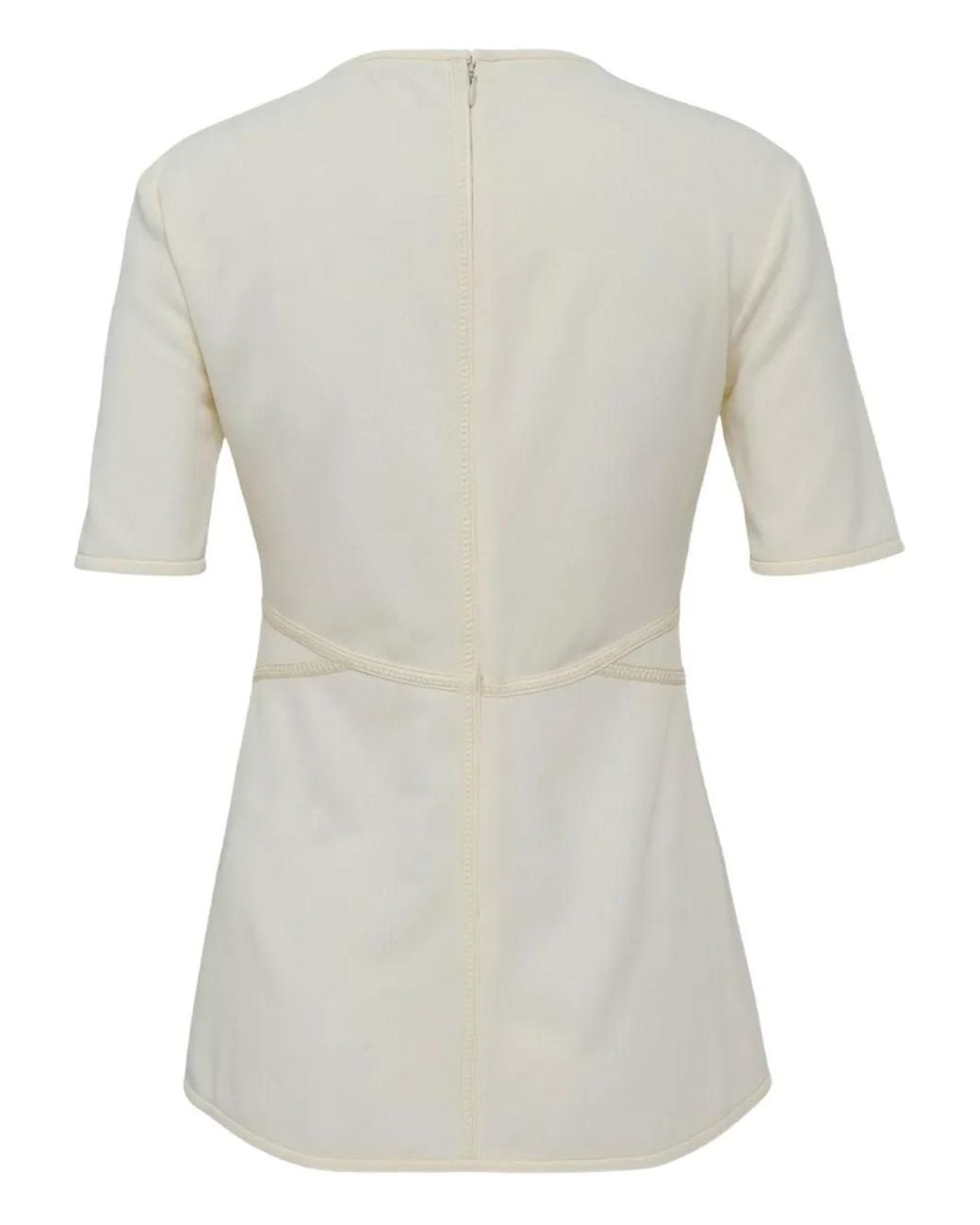 Jil Sander White Zip-Fastening Top