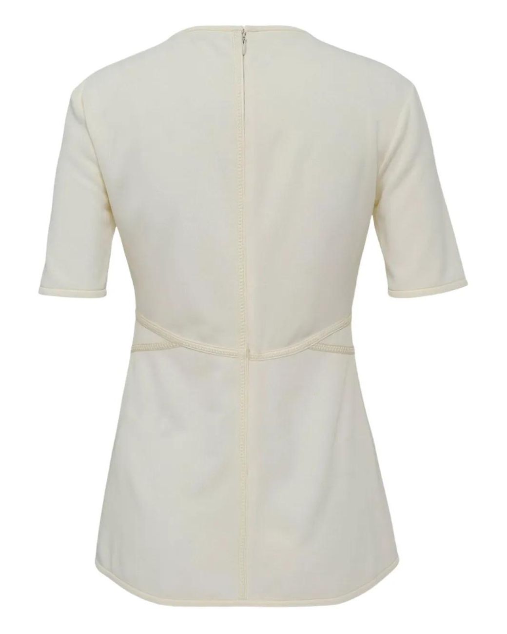 Jil Sander White Zip-Fastening Top