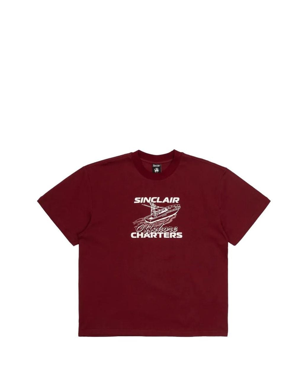Sinclair Red Boat Print Short Sleeve T-Shirt for men