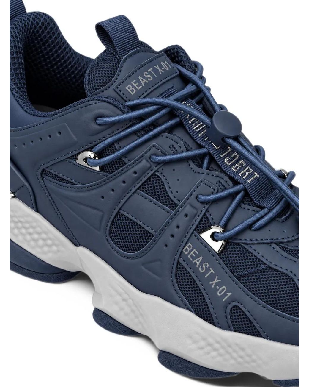 Philipp Plein Blue Runner Beast X-01 "Dark" Sneakers