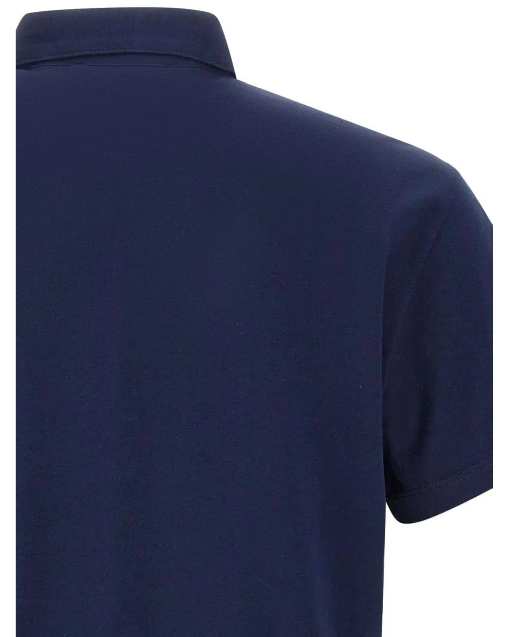 Kangra Blue Short-Sleeve Polo Shirt for men