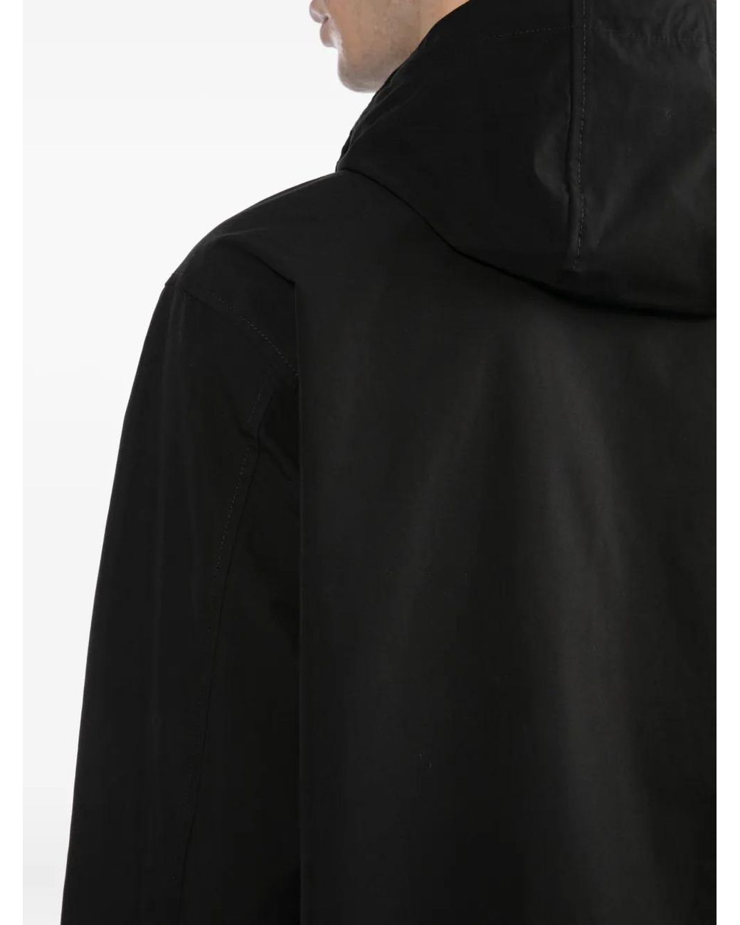 Chocoolate Black Logo-Patch Jacket for men