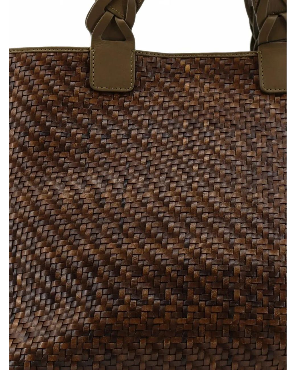 IBELIV Brown Medium Elmio Woven Shoulder Bag