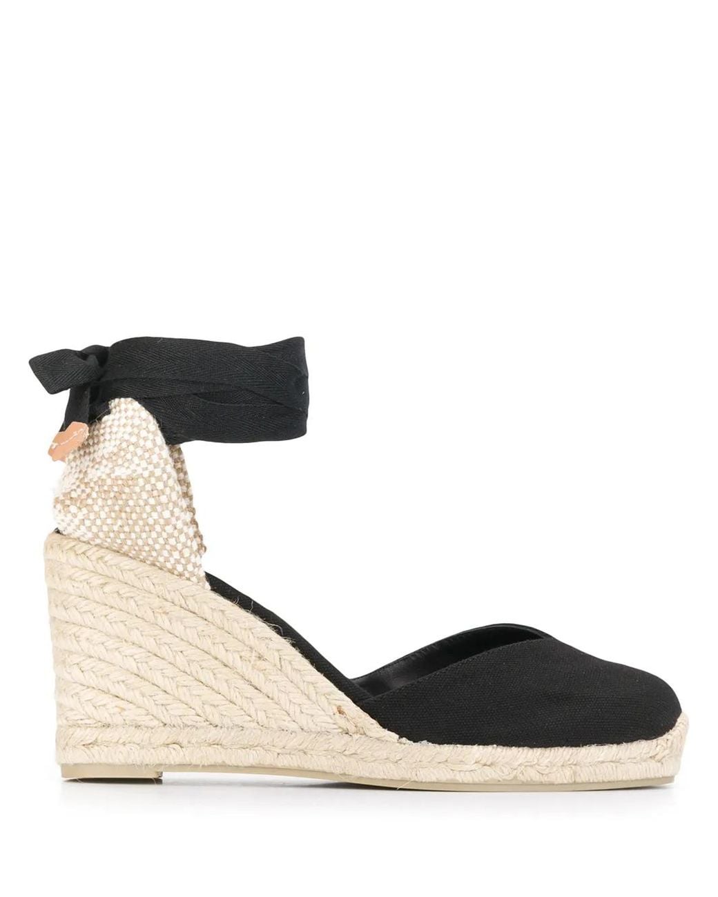 Castaner Black Chiara Wedge Espadrilles
