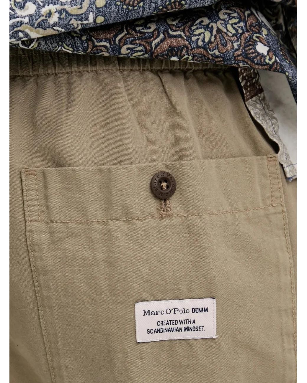 Marc O' Polo Natural Button Shorts for men