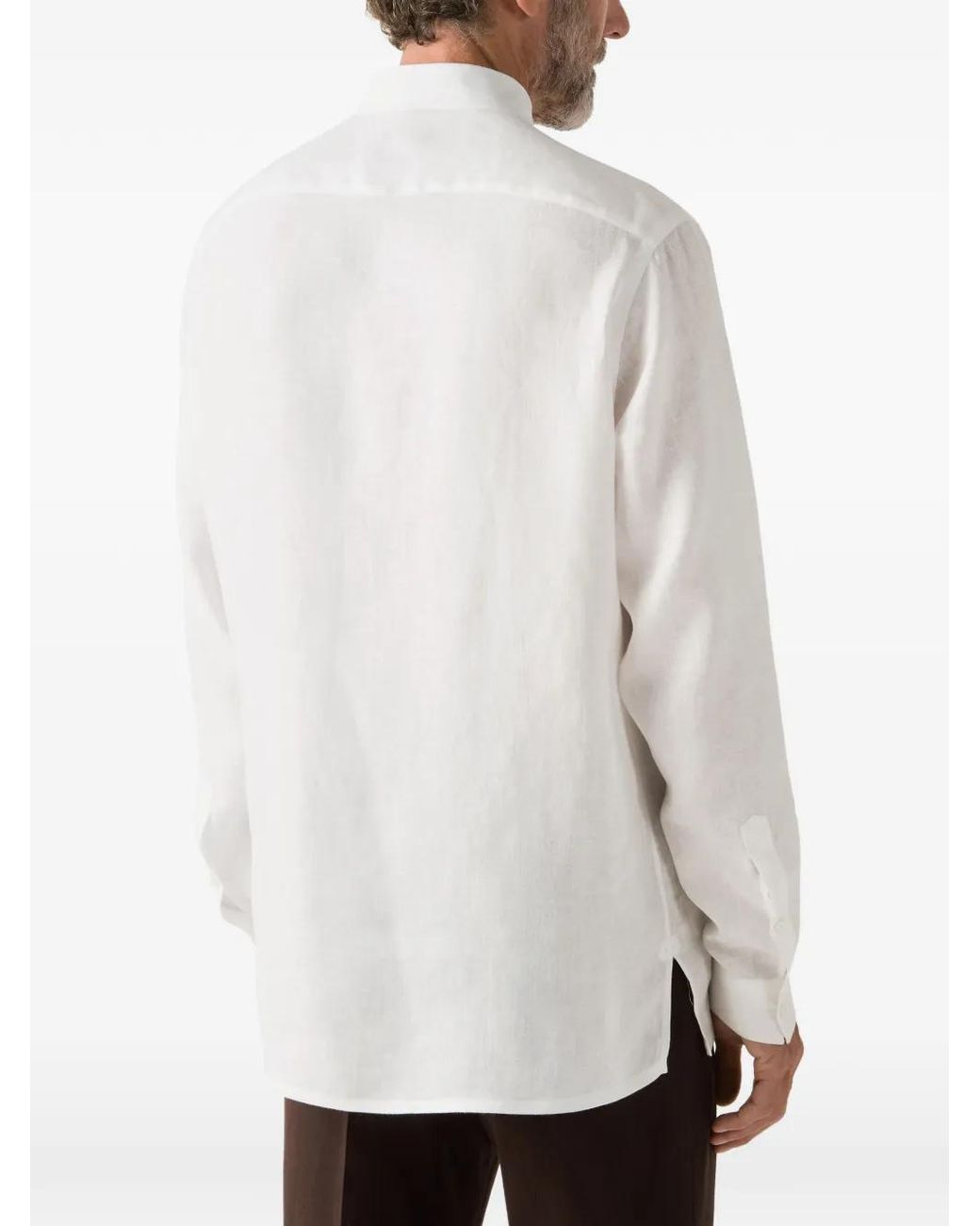Zegna White Cotton Shirt for men