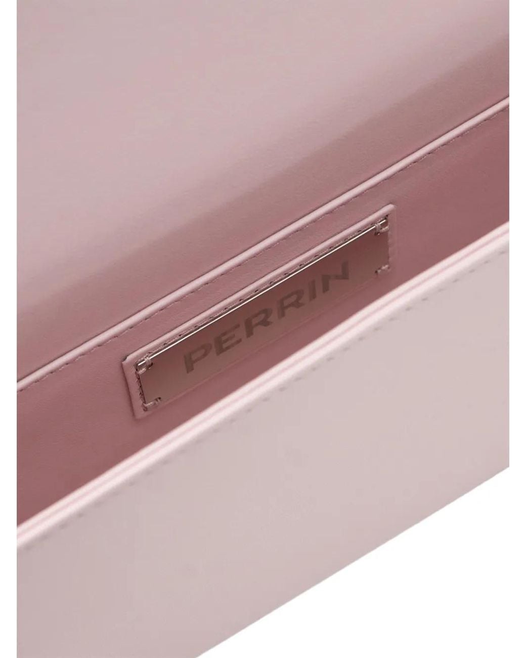 PERRIN Paris Pink Le Disque Strass Clutch Bag