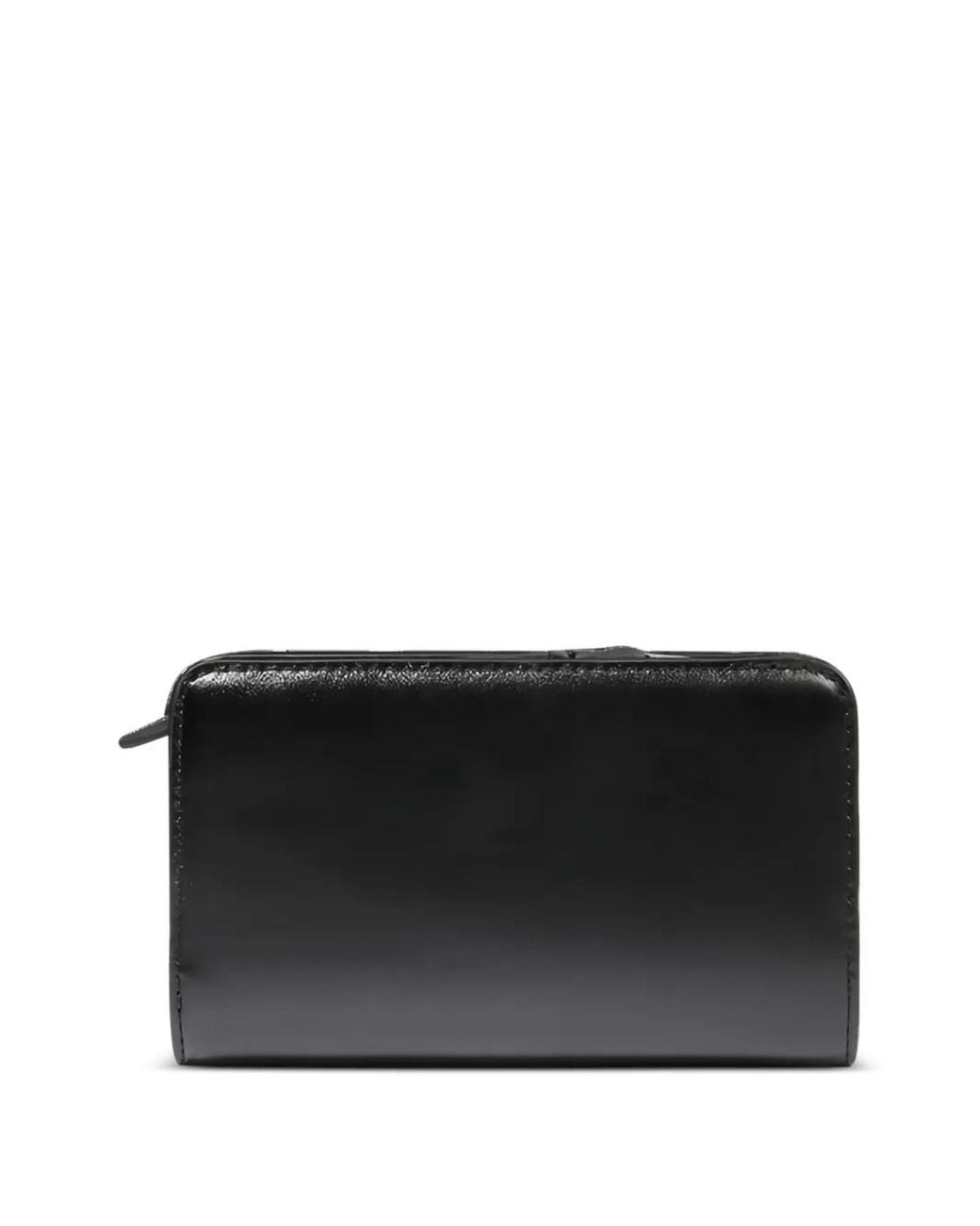 Lancel Black Origami Rectangular Zip Compact Wallet