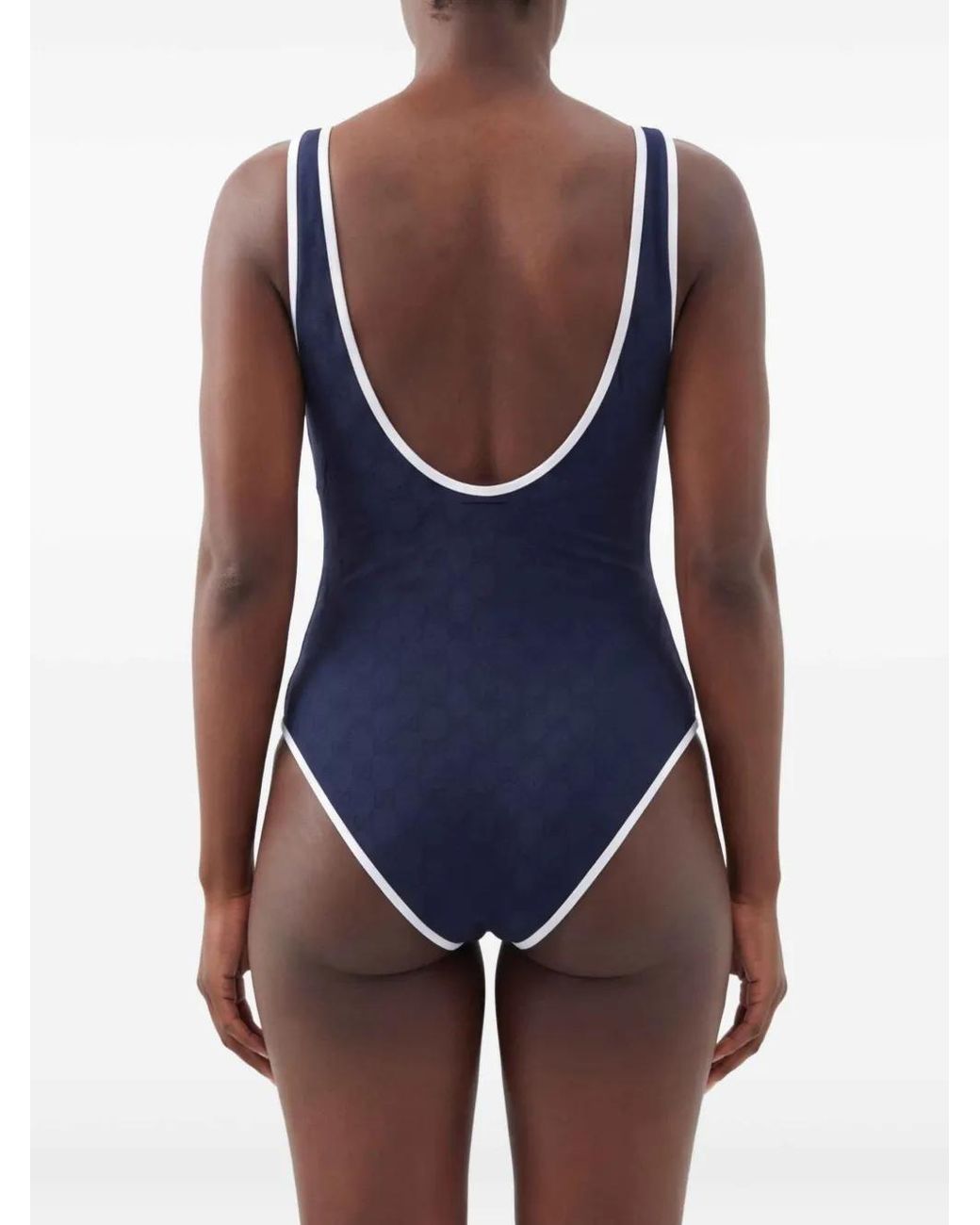 Gucci Blue One Piece Swimwear Gg