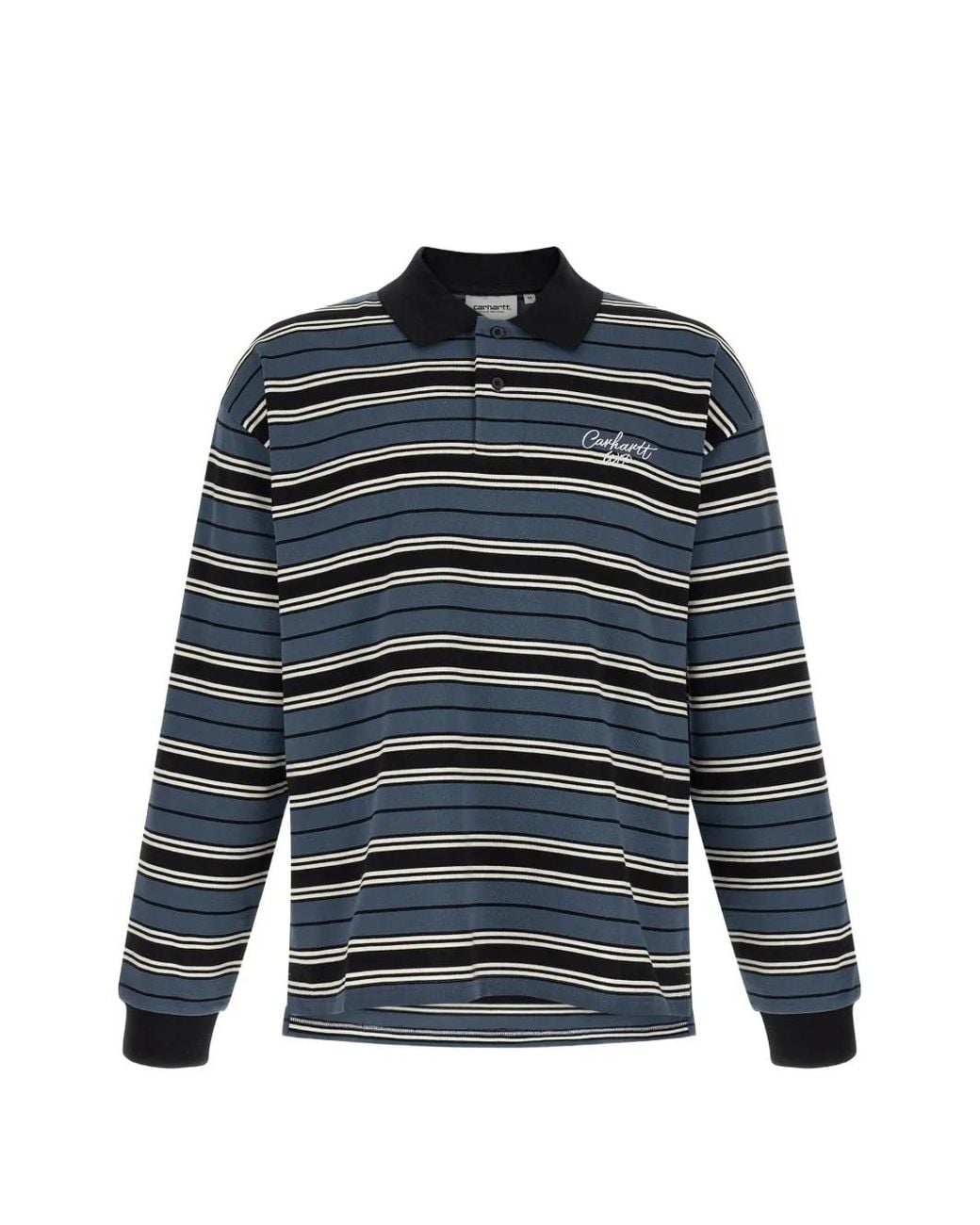 Carhartt L/ Devitt Rugbyshirt in het Blue voor heren