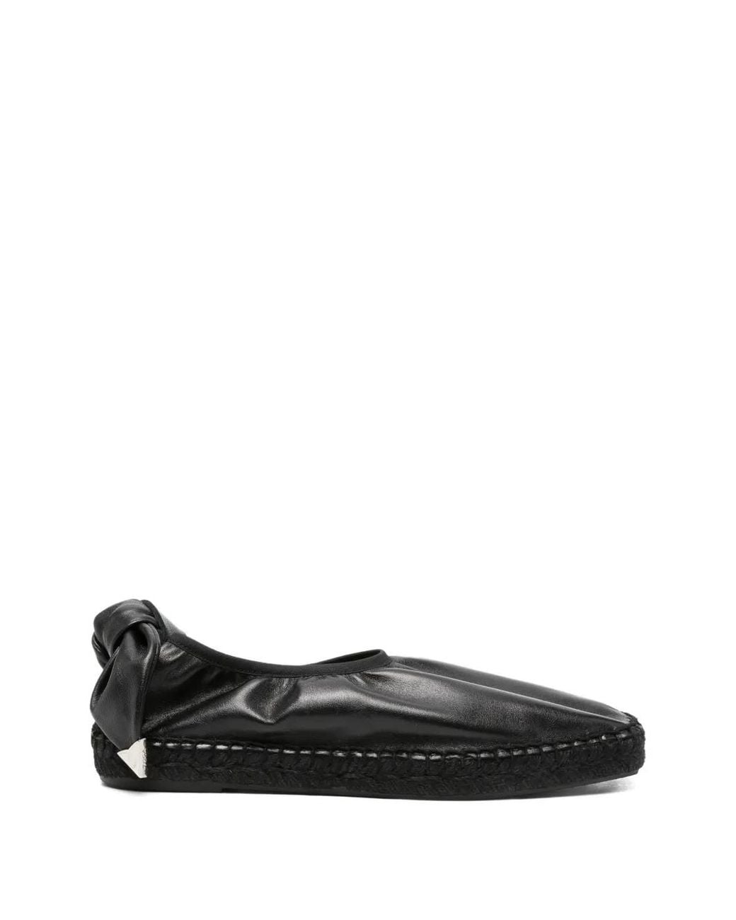 Toga Black Bow-Detail Espadrilles