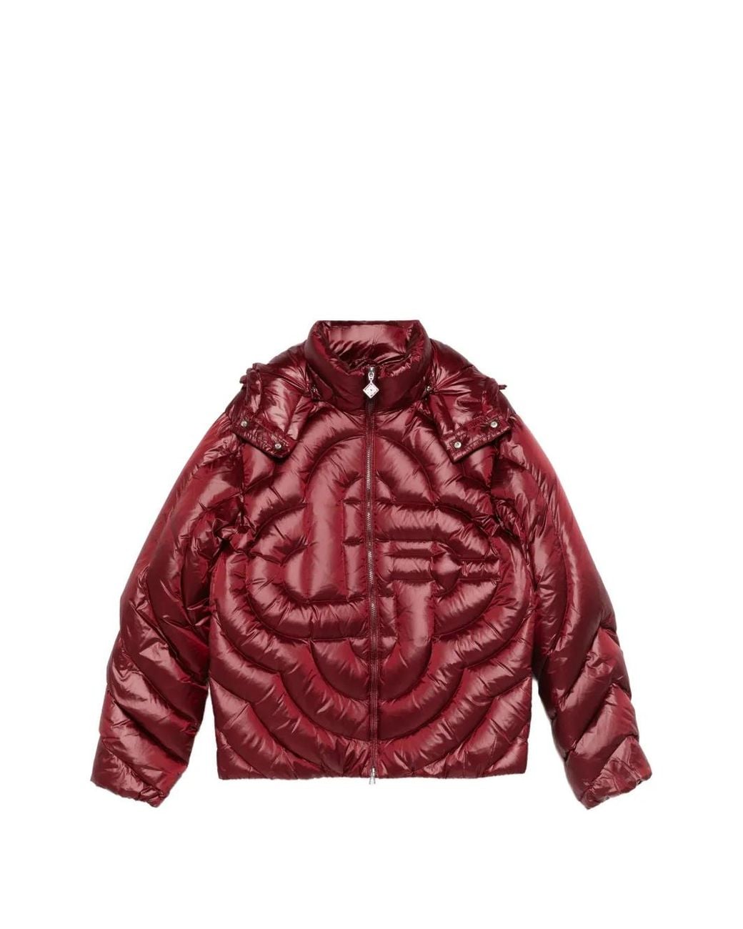 Casablanca Red Quilted Puffer Jacket for men