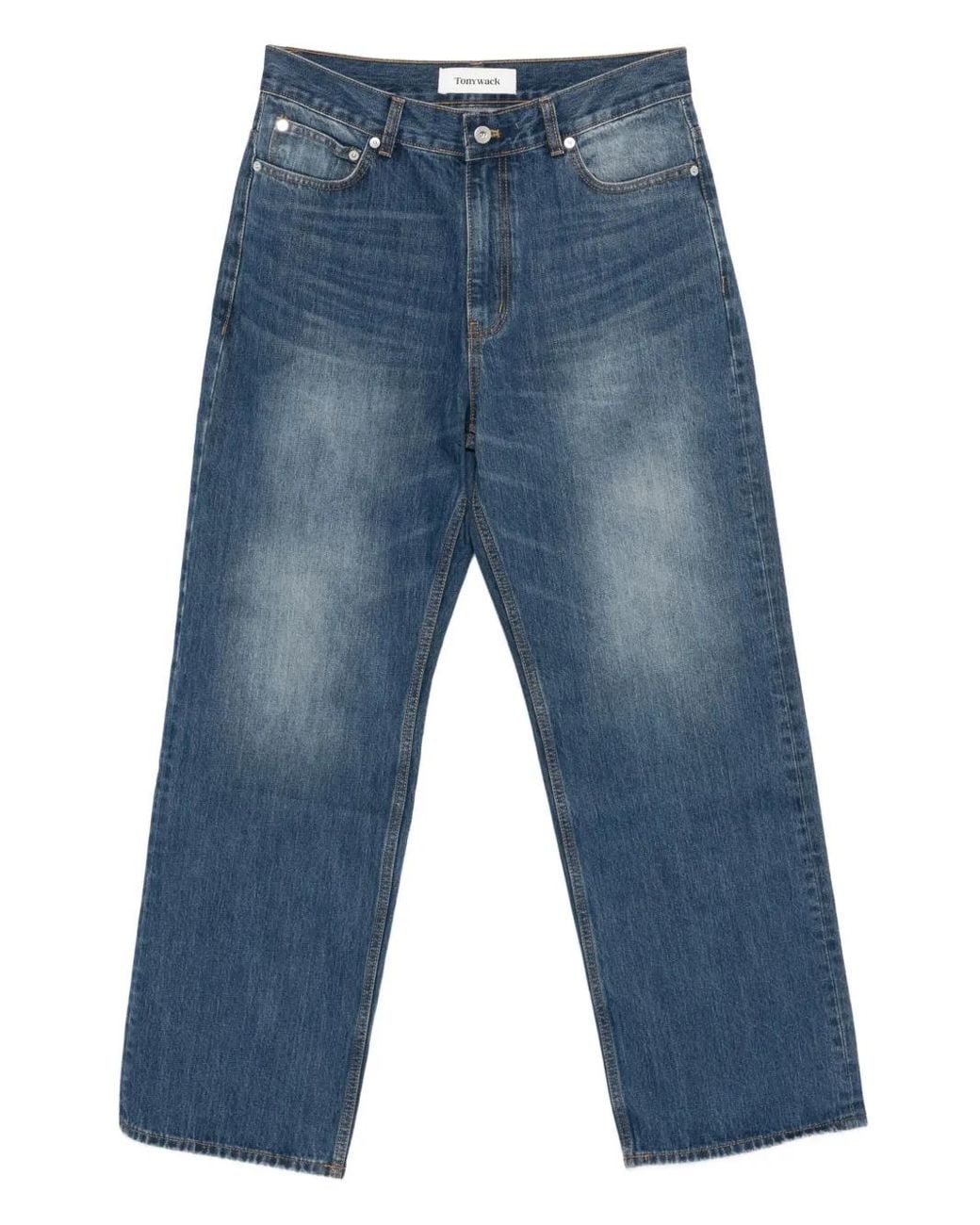 TONYWACK Blue Loose-Fit Jeans for men