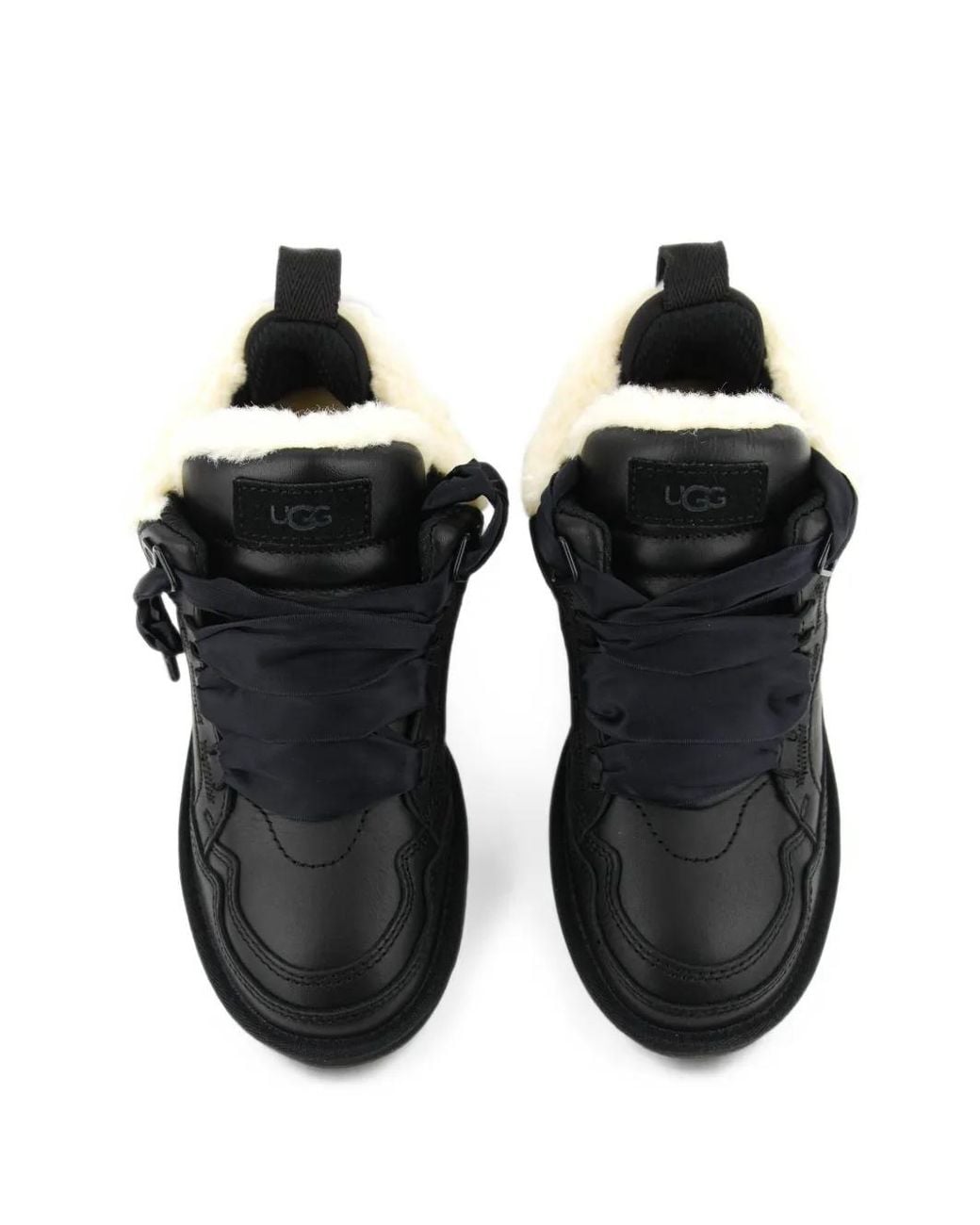 Ugg Black Lowmel Leather Sneakers