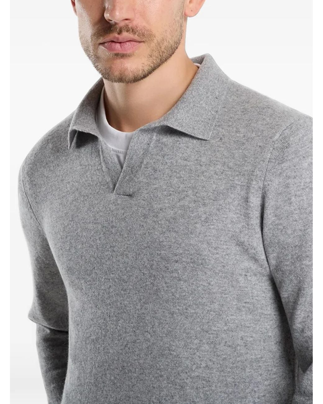 Mc2 Saint Barth Gray Pull Covent En Cachemire for men