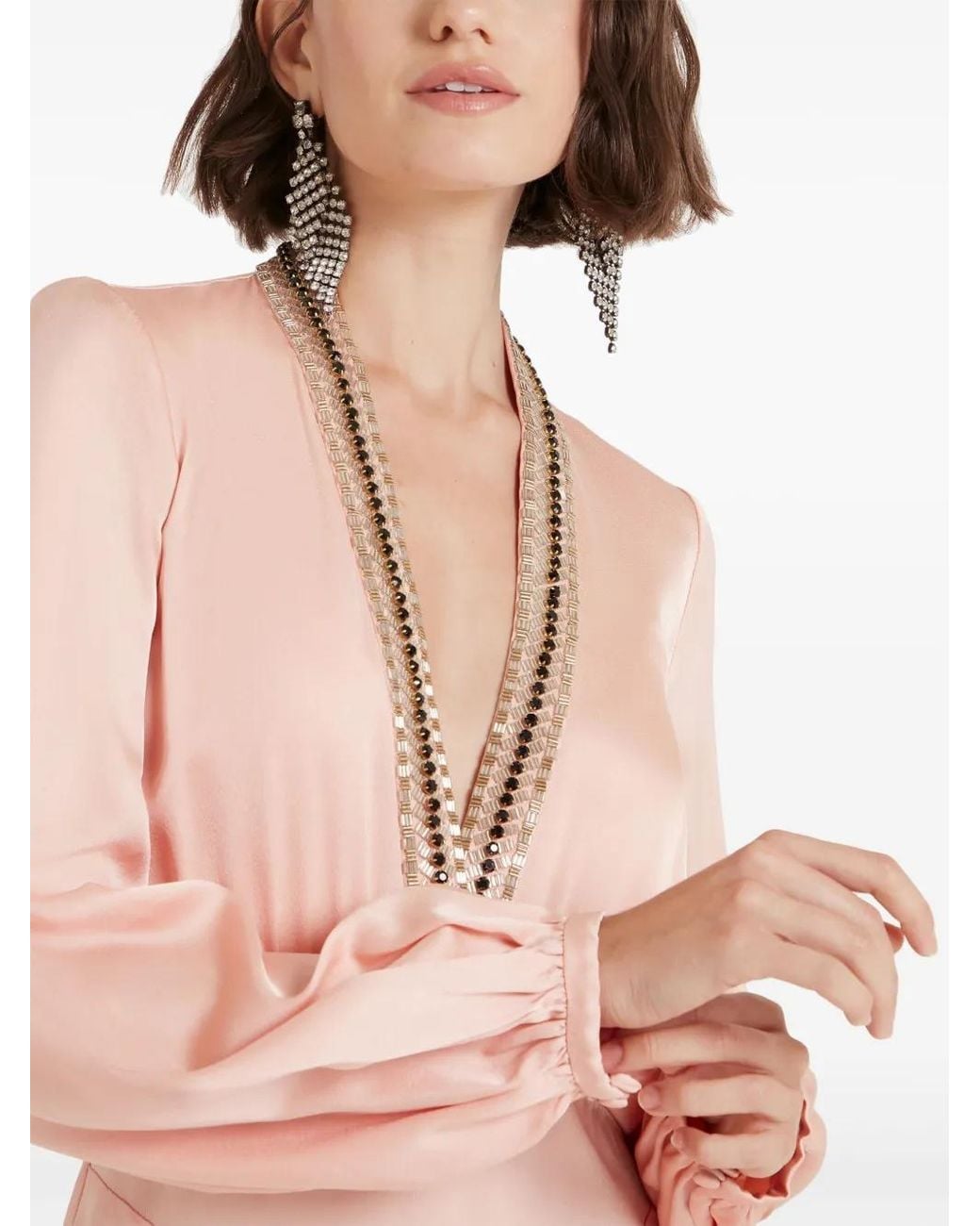 Temperley London Pink Nina Maxi Dress