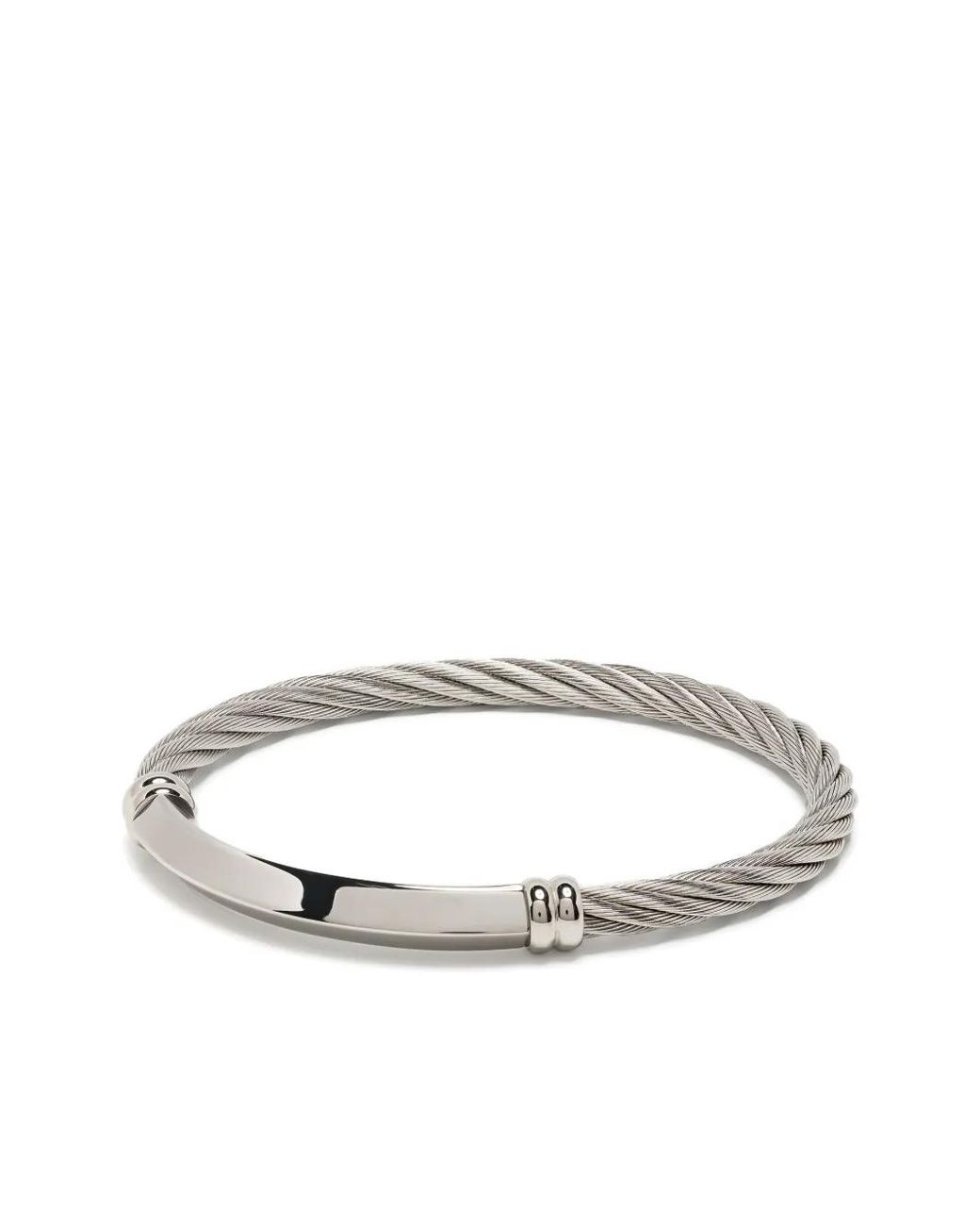Charriol White Better Half Logo-Engraved Bracelet