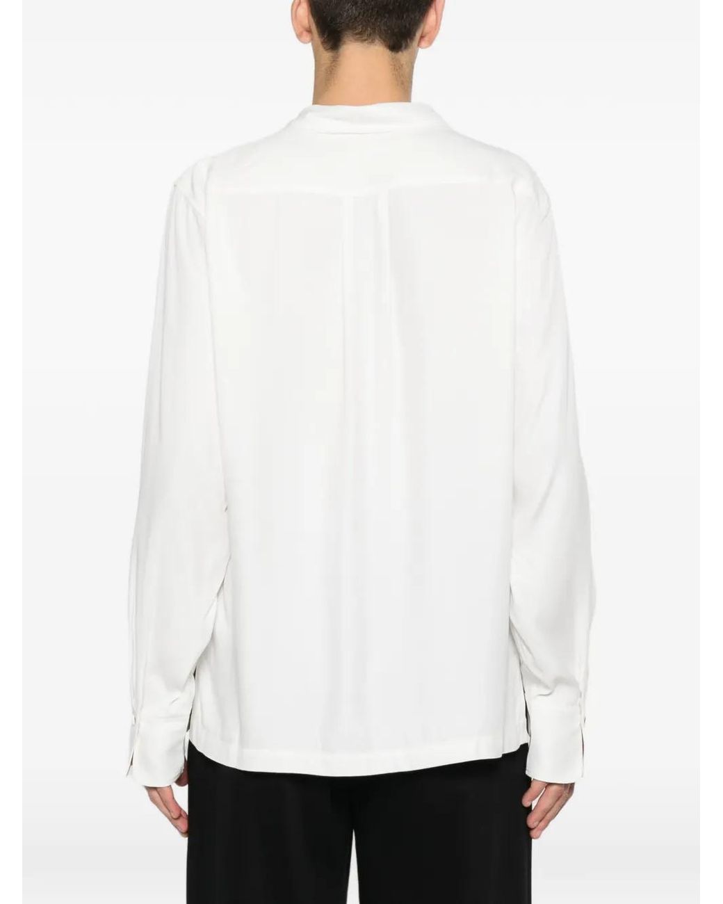 Sandro White Tunic-Effect Shirt for men
