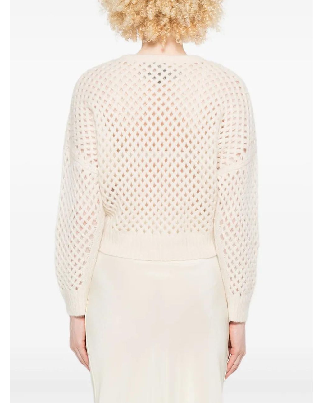 Max Mara White Sweaters