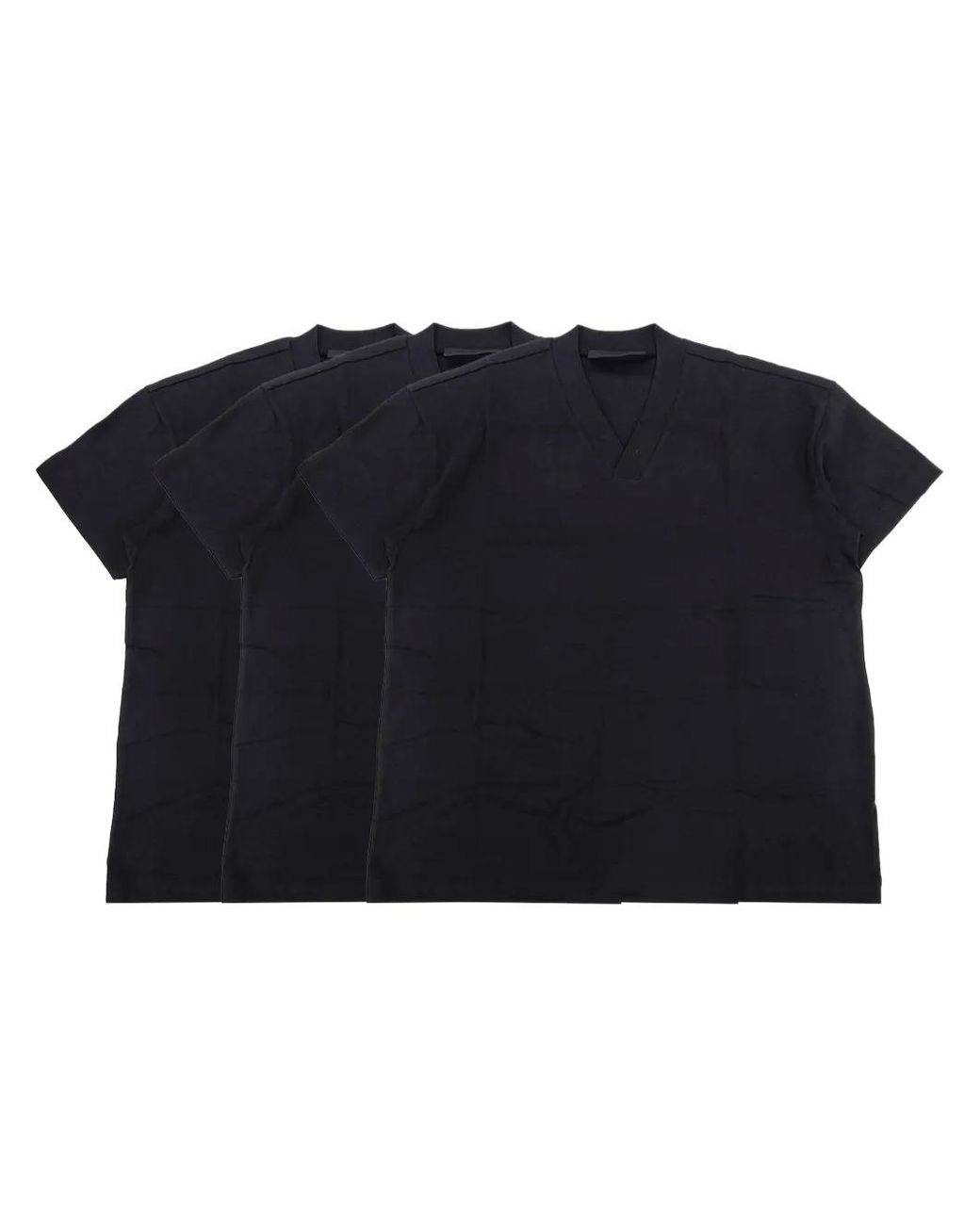 Fear Of God Blue V-Neck T-Shirt (Set Of Three) for men