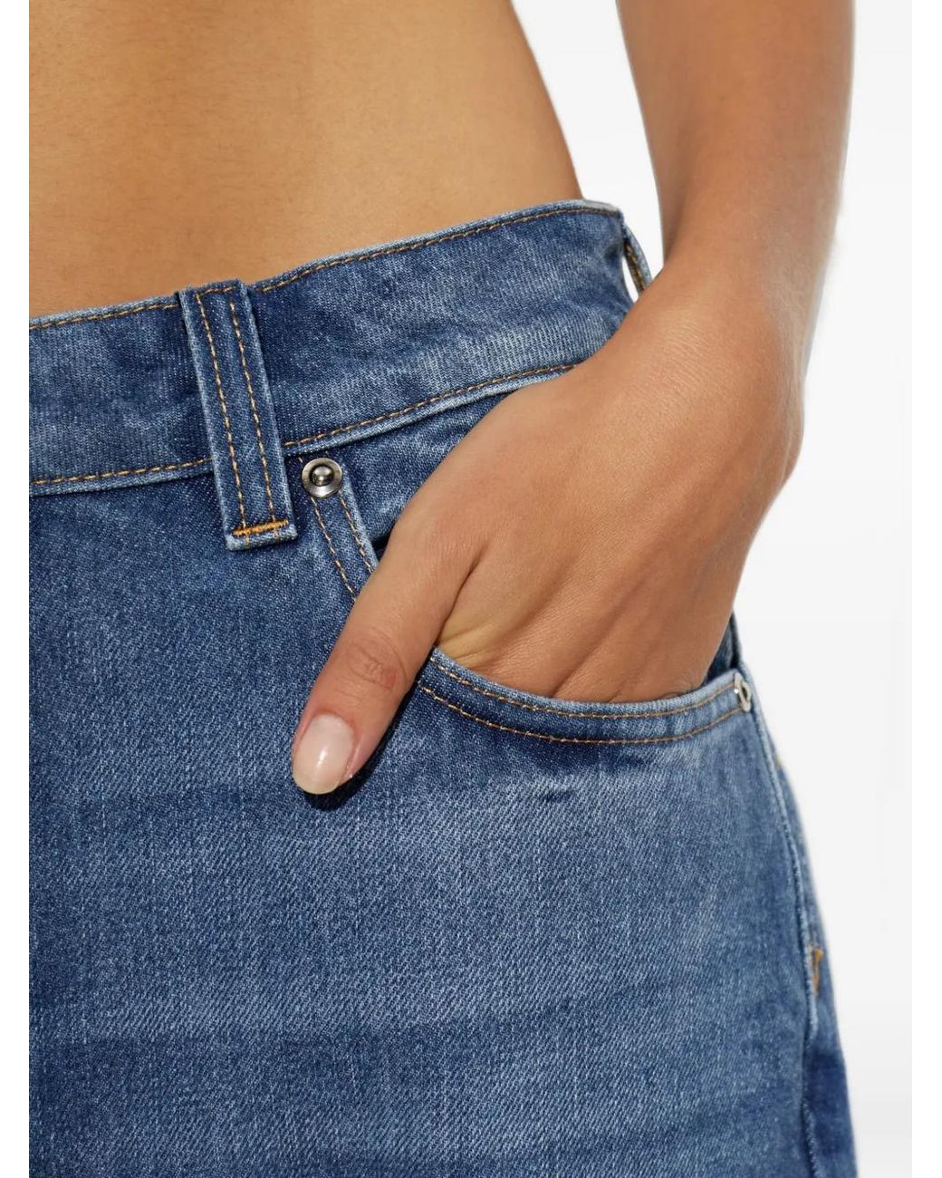 Versace Blue Cotton Jeans