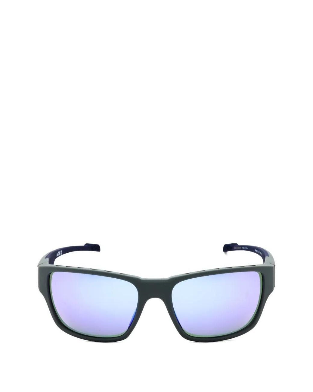 Adidas Blue Sp0069 Wraparound-Frame Sunglasses for men