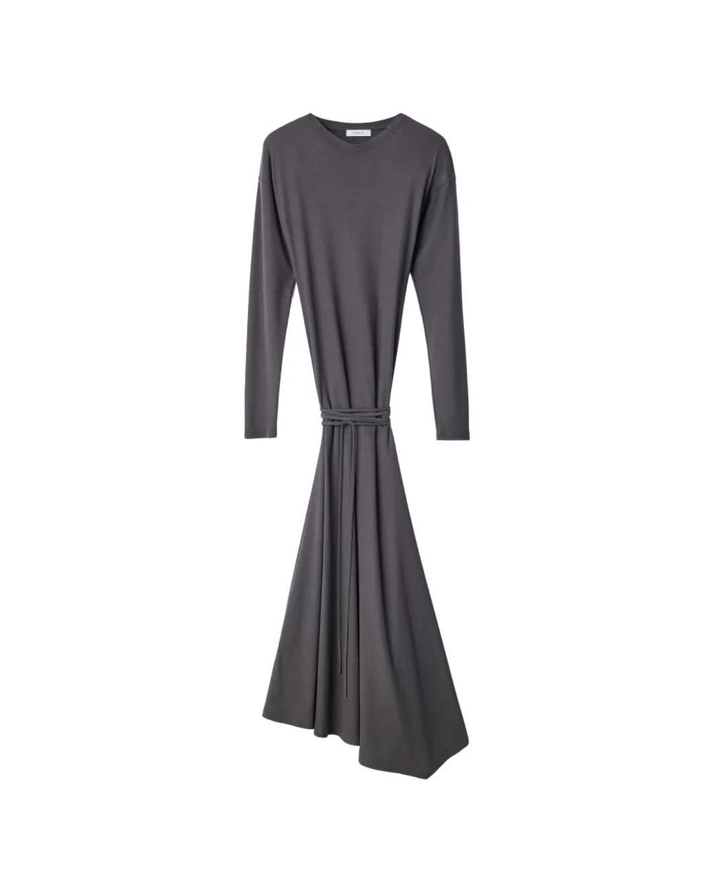 Lemaire Blue Fluid Long-Sleeve Dress