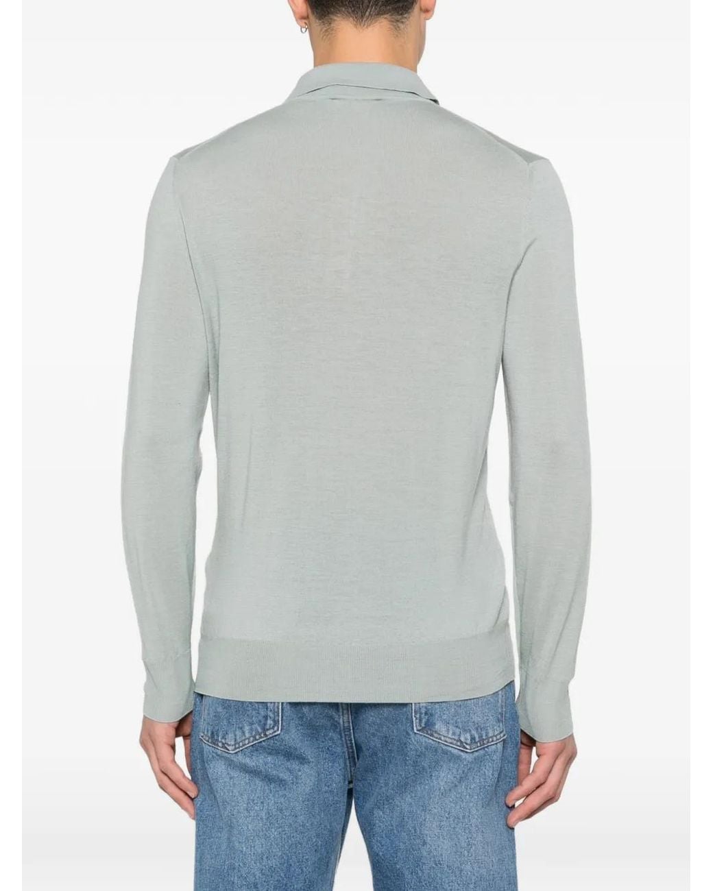 Polo Con Botones Canali de hombre de color Gray