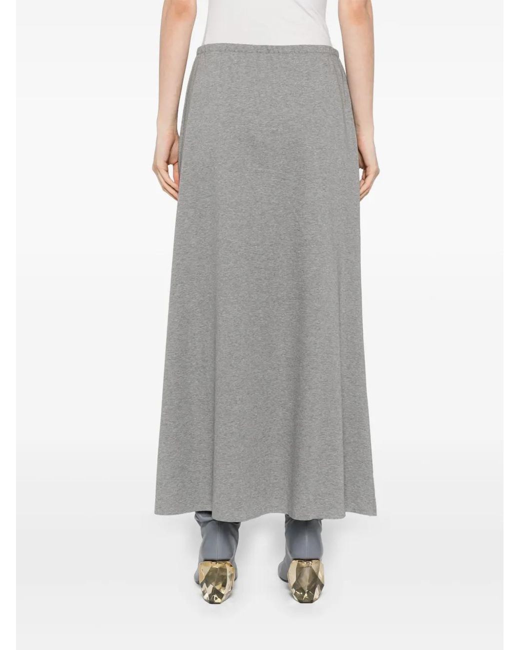 JNBY Gray A-Line Long Skirt