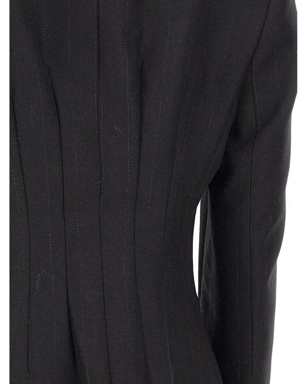 Herskind Black Sakko Mit Nadelstreifen