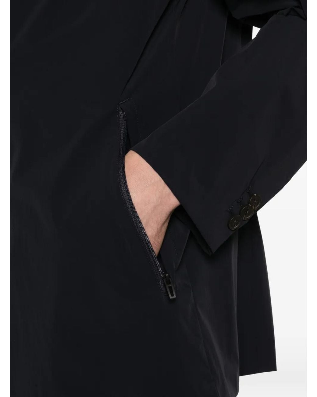 Emporio Armani Black Polyamide Blazer for men