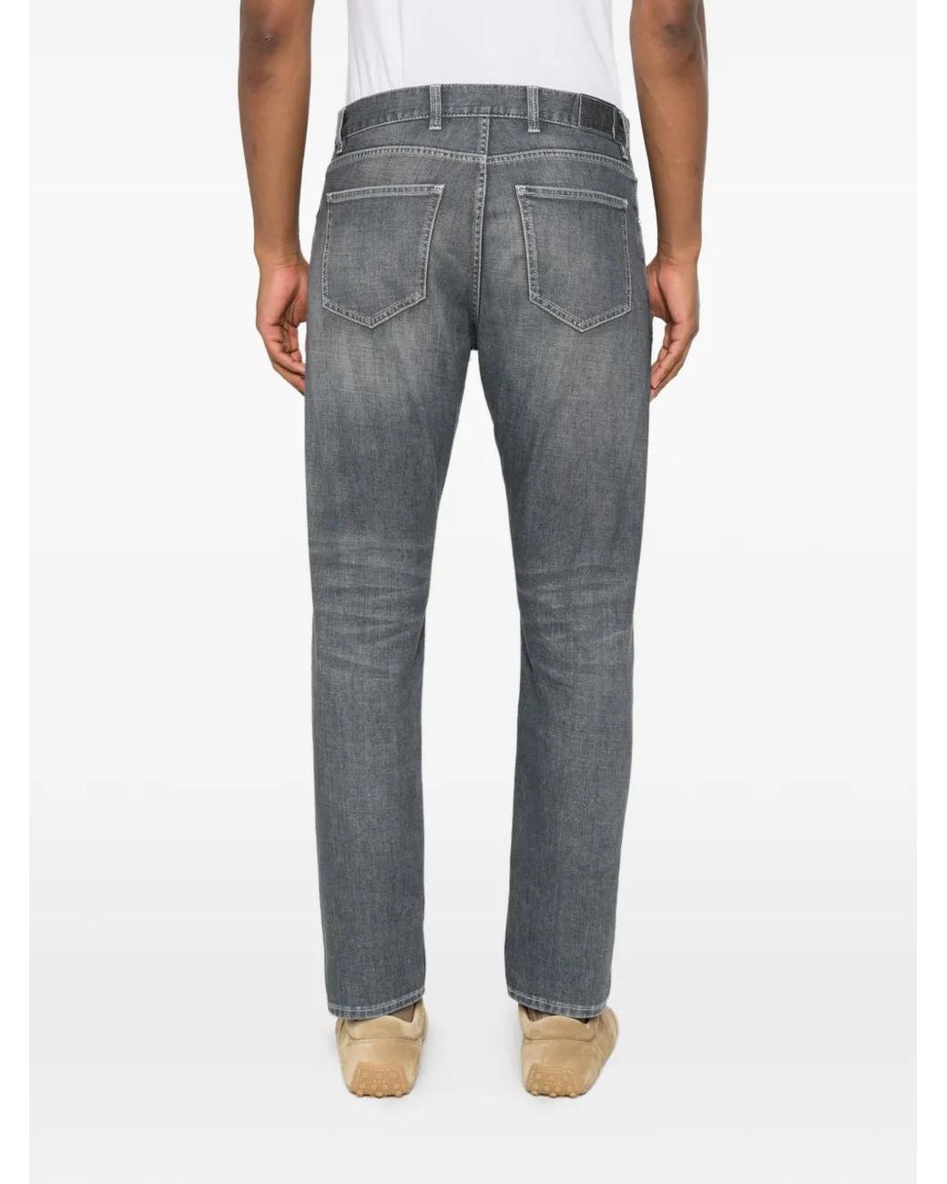 Eleventy Jeans Met Vervaagd Effect in het Gray voor heren