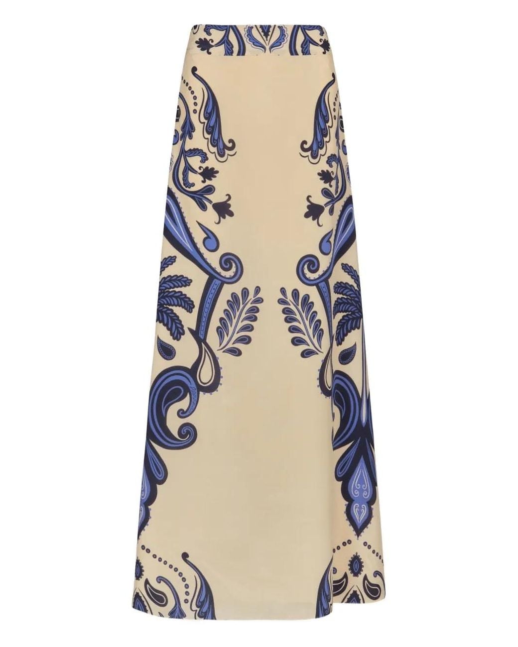 Johanna Ortiz Natural Everywhere Paisley Maxi Skirt