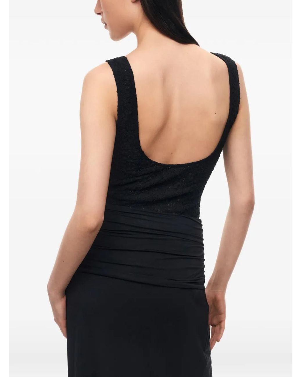 12 STOREEZ Black Primrose Lace Bodysuit