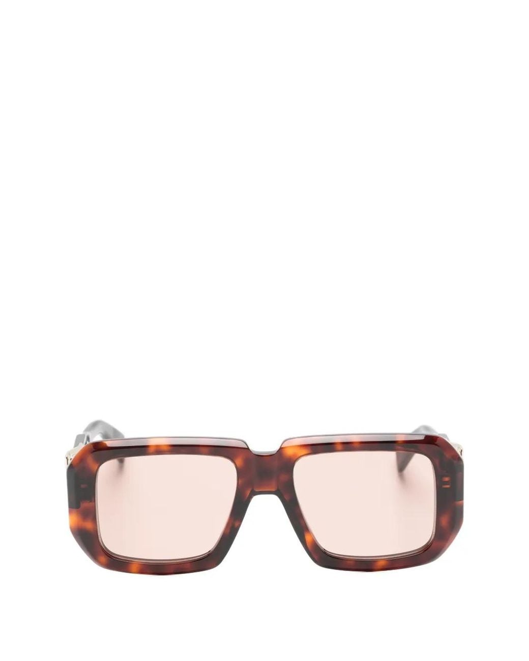 Balmain Pink Anthem Ii Tortoiseshell-Effect Geometric-Frame Sunglasses